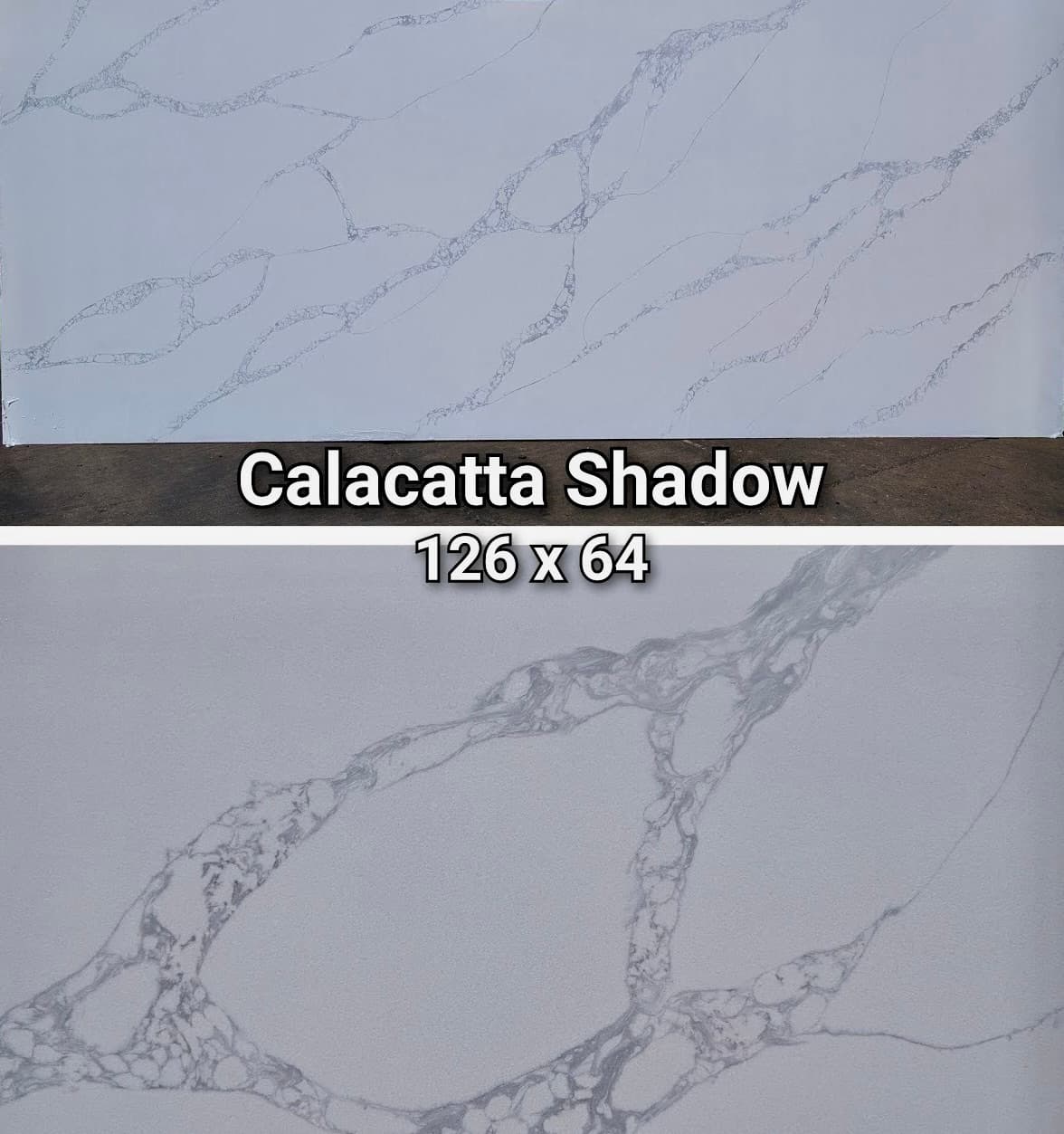 Calacatta Shadow quartz slab