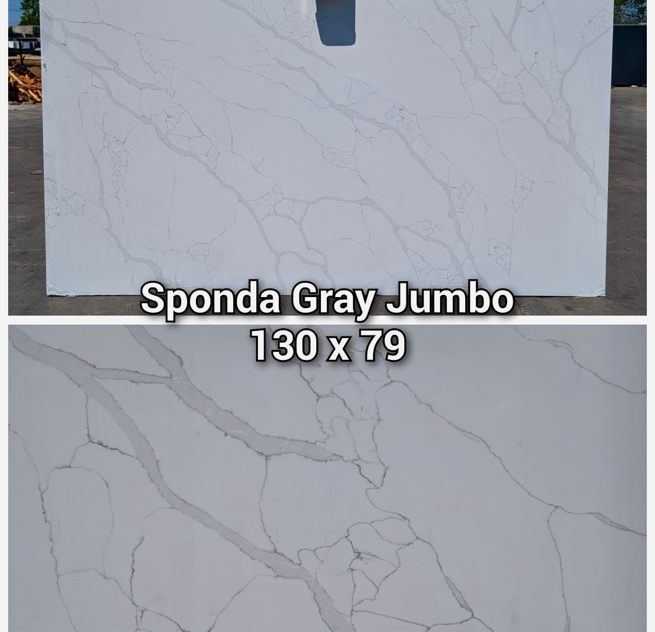 Sponda Gray quartz slab